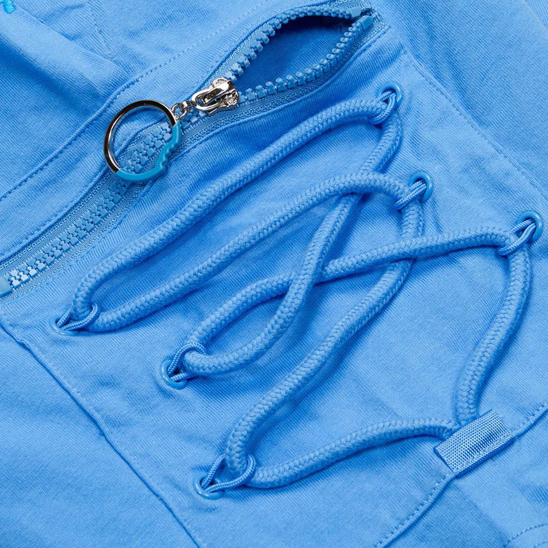 Catamaran Jersey Shorts (Carolina Blue) Detail | Cookies Clothing