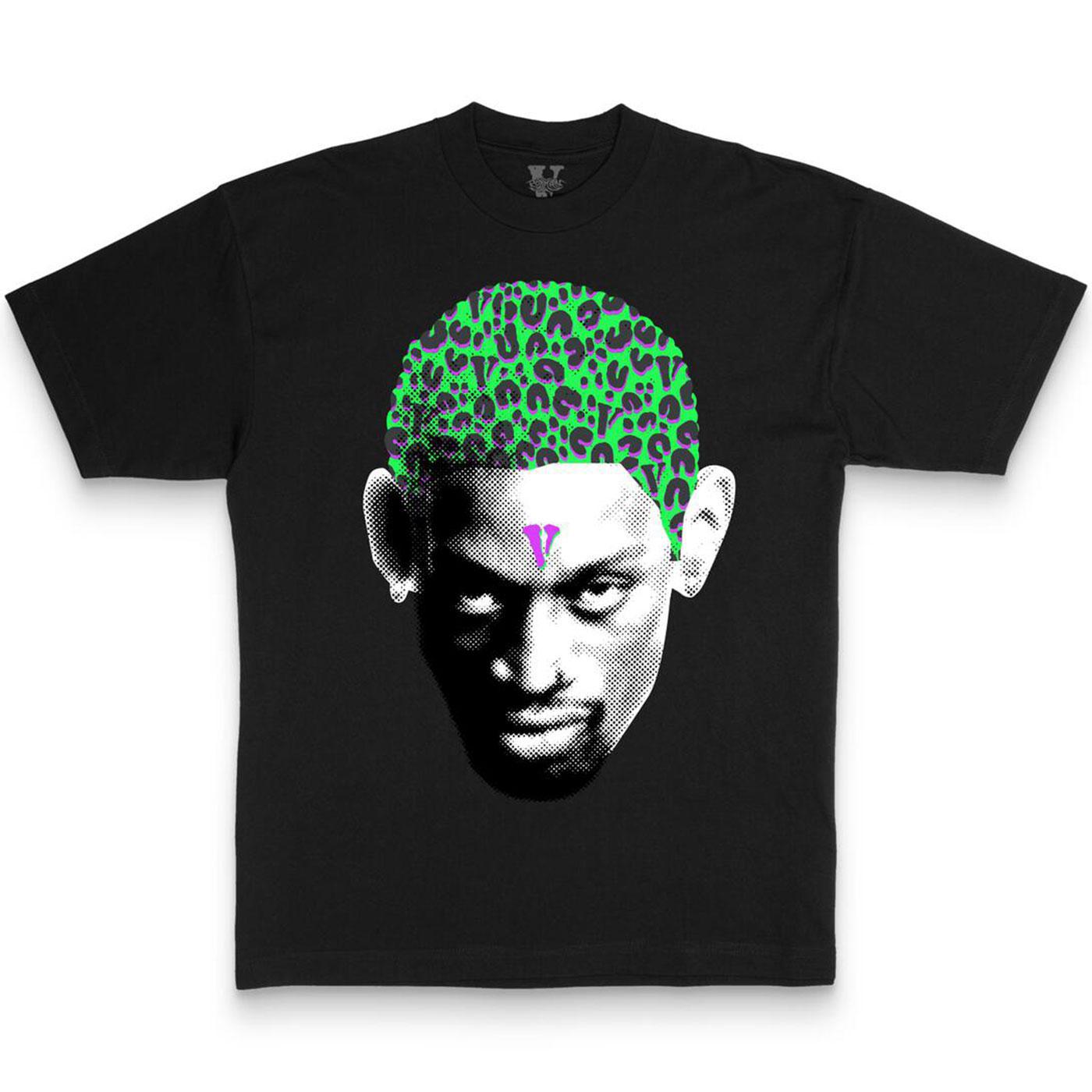 Cheetah Hair T-Shirt (Black) | Rodman x Vlone