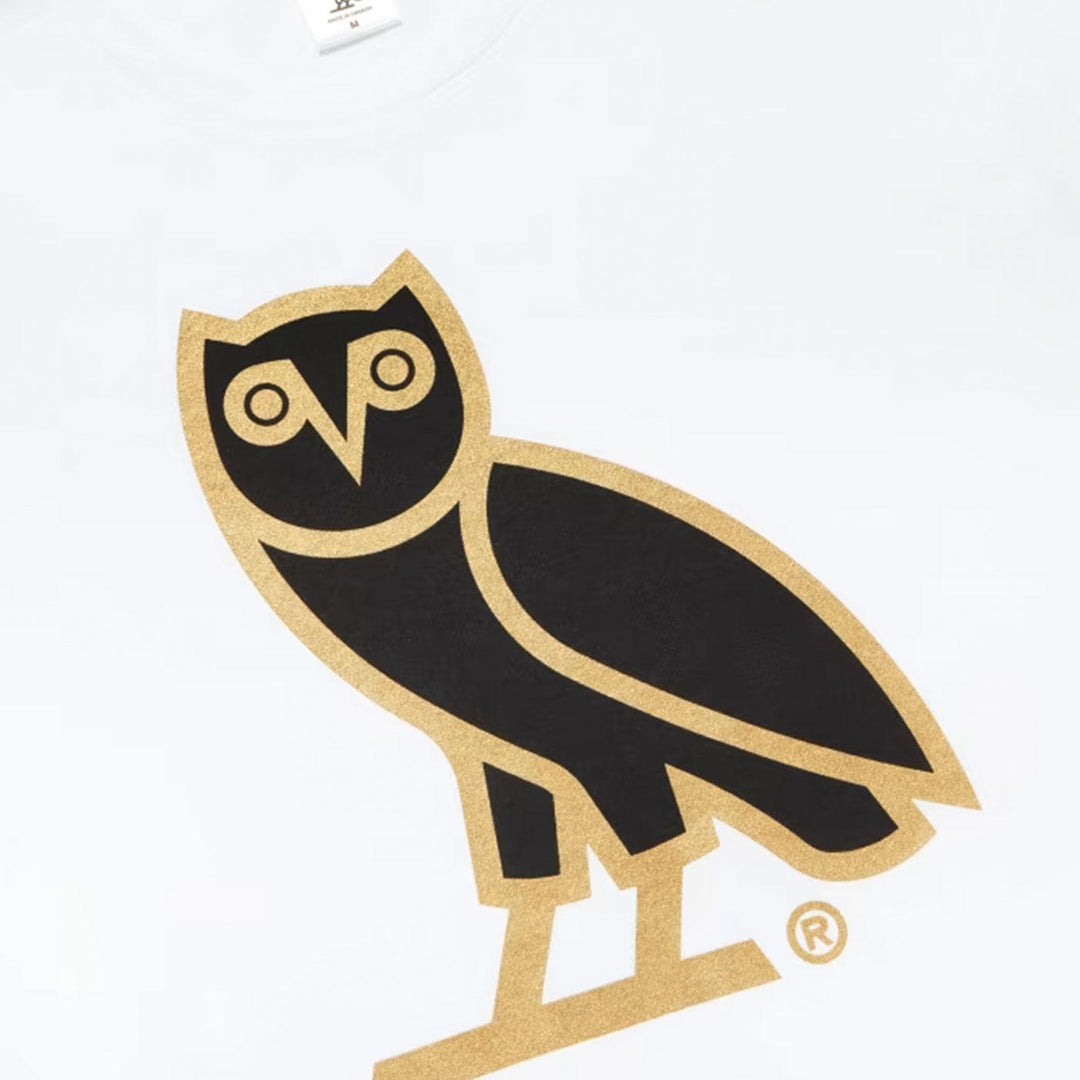 OVO OG Owl T-Shirt (White) Detail | October's Very Own