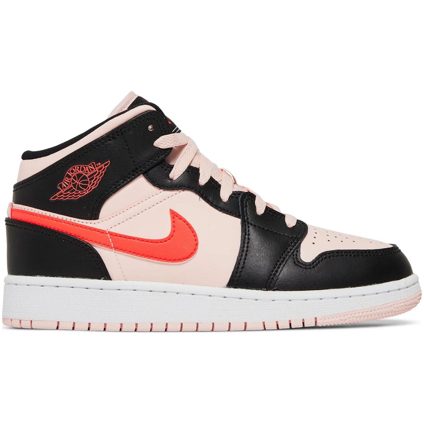 Air Jordan 1 Mid GS Black Pink Crimson