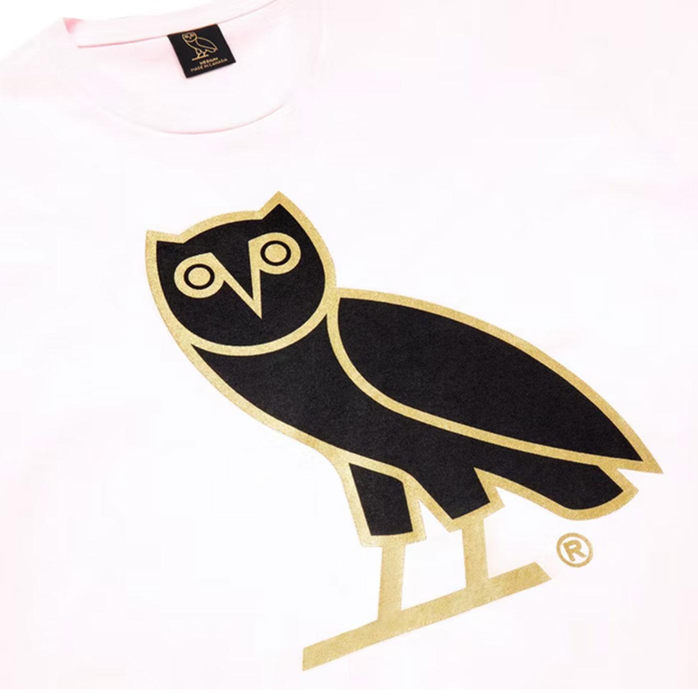 October's Very Own White Bubble Owl T-Shirt, Size Medium (CR