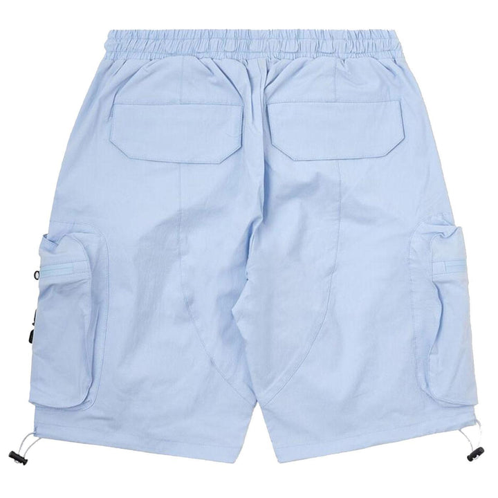 Combat Nylon Shorts (Baby Blue) Rear | 8&9 Clothing