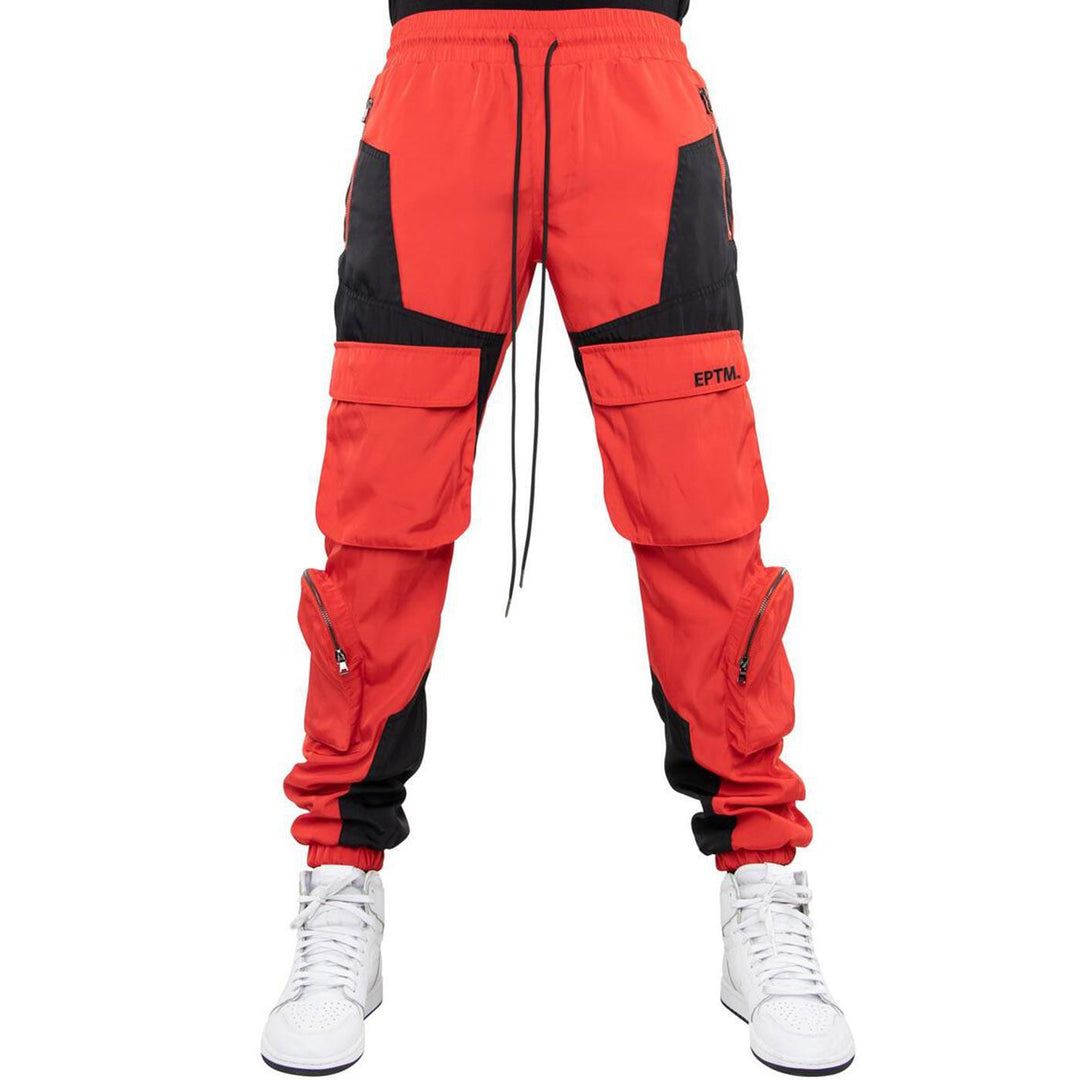 Color Block Nylon Set (Red) Pants | EPTM