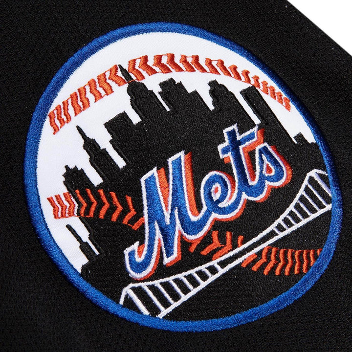 Authentic Mike Piazza New York Mets 2000 Button Front Jersey Logo