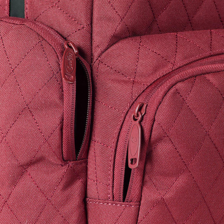 Cookies V4 Quilted Backpack (Burgundy) Detail | Cookies Clothing