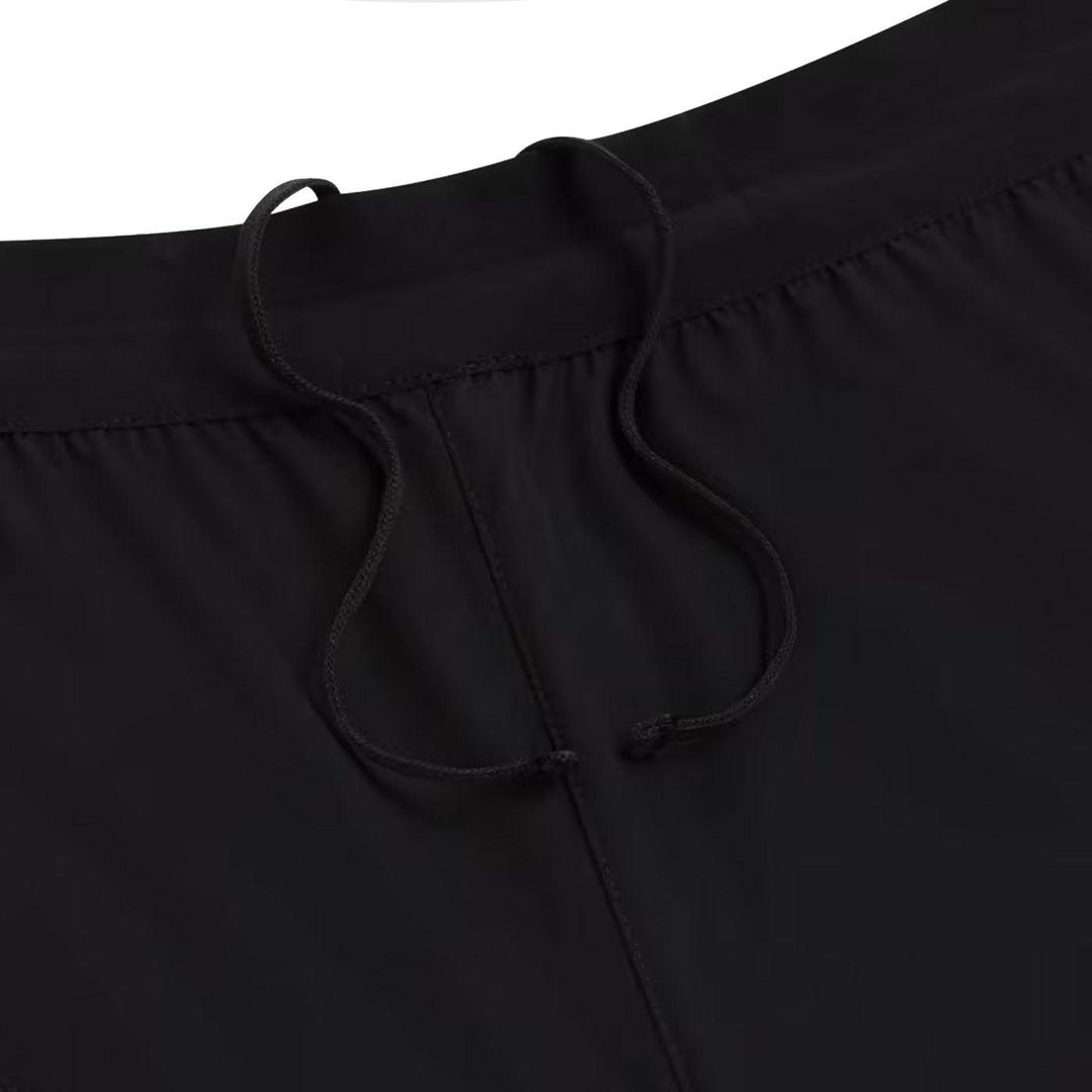 Lightweight Nylon Running Shorts (Black) Detail | OVO October's Very Own