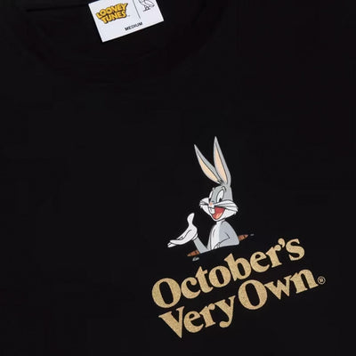 Looney Tunes™ x OVO® Bugs Bunny T-Shirt (Black) Detail