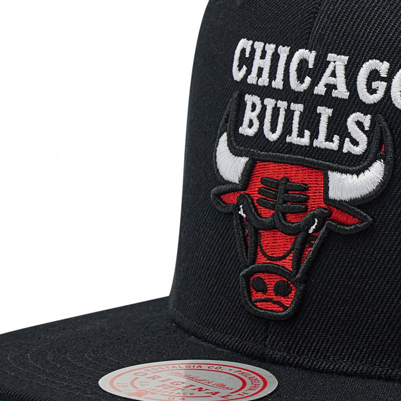 Mitchell & Ness Chicago Bulls Top Spot Black Snapback Hat