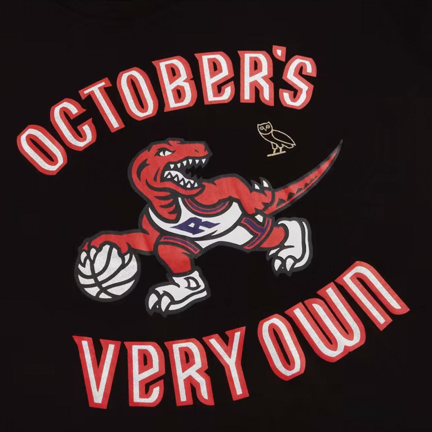 OVO Mitchell And Ness '95 Raptors Longsleeve T-Shirt Black