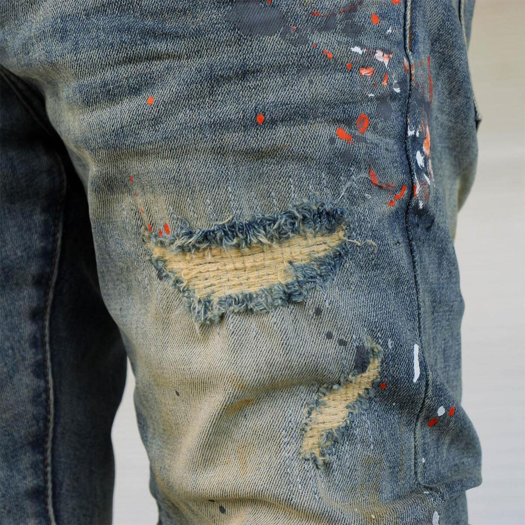 Pablo C18 Jeans Paint Splatter | THRT Denim 
