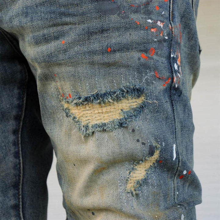 Pablo C18 Jeans Paint Splatter | THRT Denim 