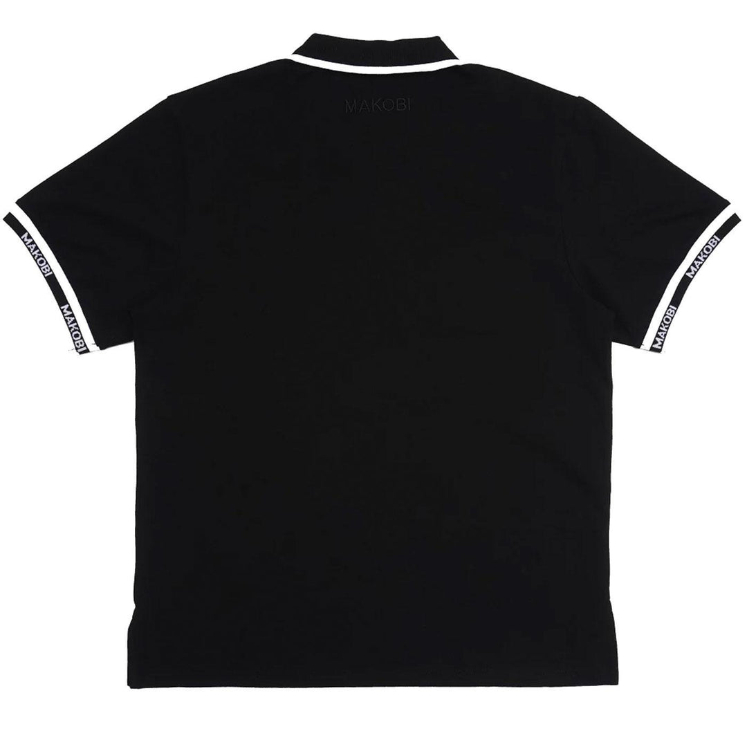 M365 Essential Polo Shirt (Black) Rear | Makobi