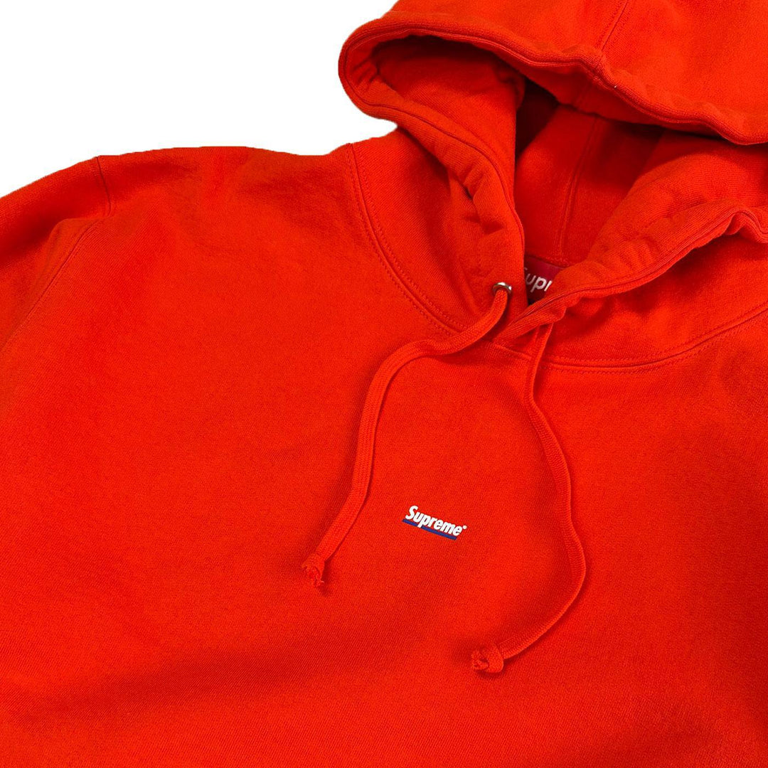 Supreme Underline Hoodie (Orange) Detail | Supreme NY