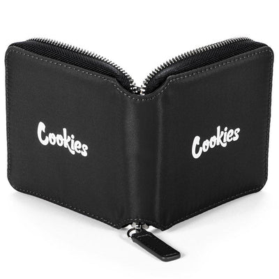 Luxe Zipper Wallet (Black) Front | Cookies Clothing