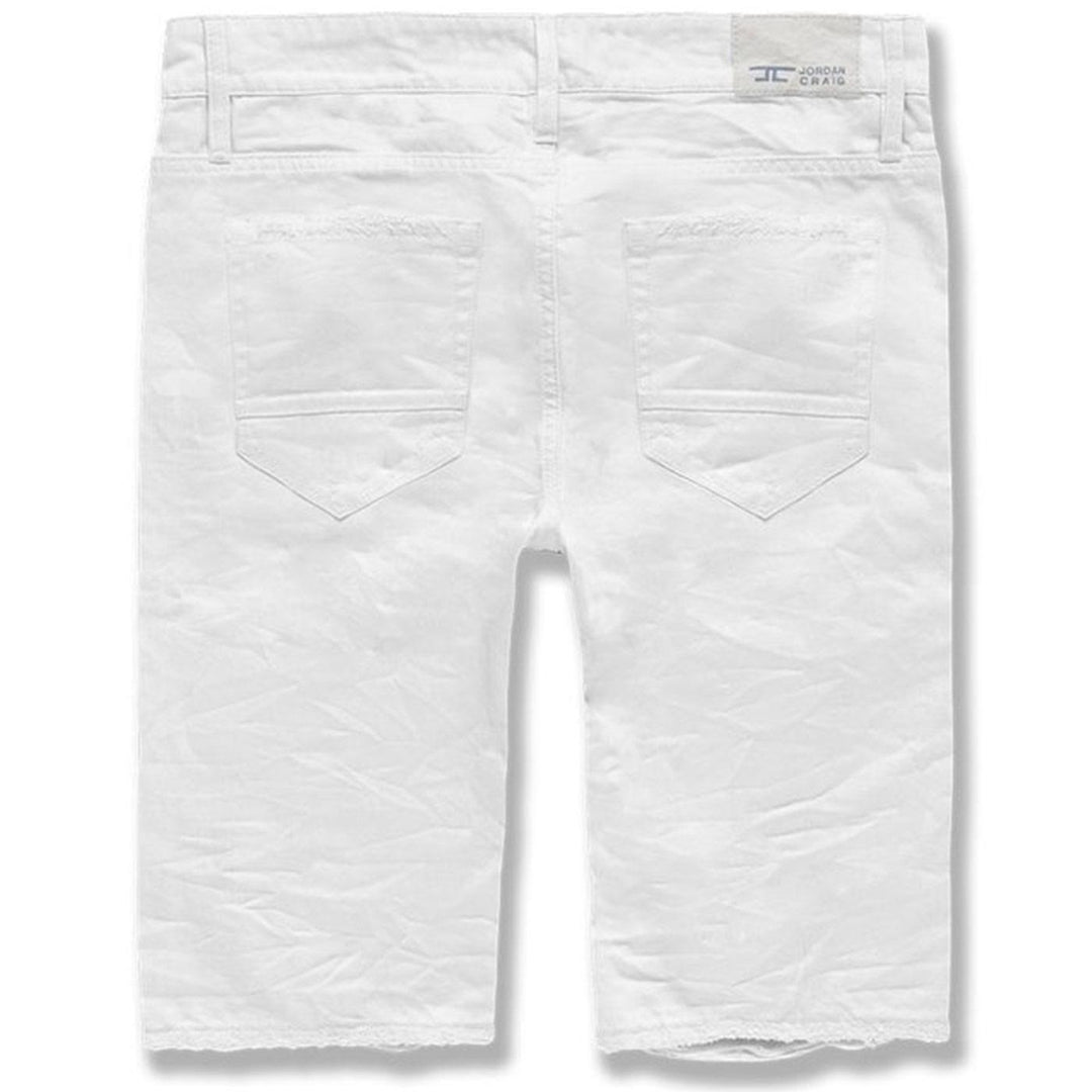 Belmar Twill Shorts (White) Rear | Jordan Craig 