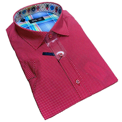 Polka Dot Button Up (Red) | Spazio Clothing